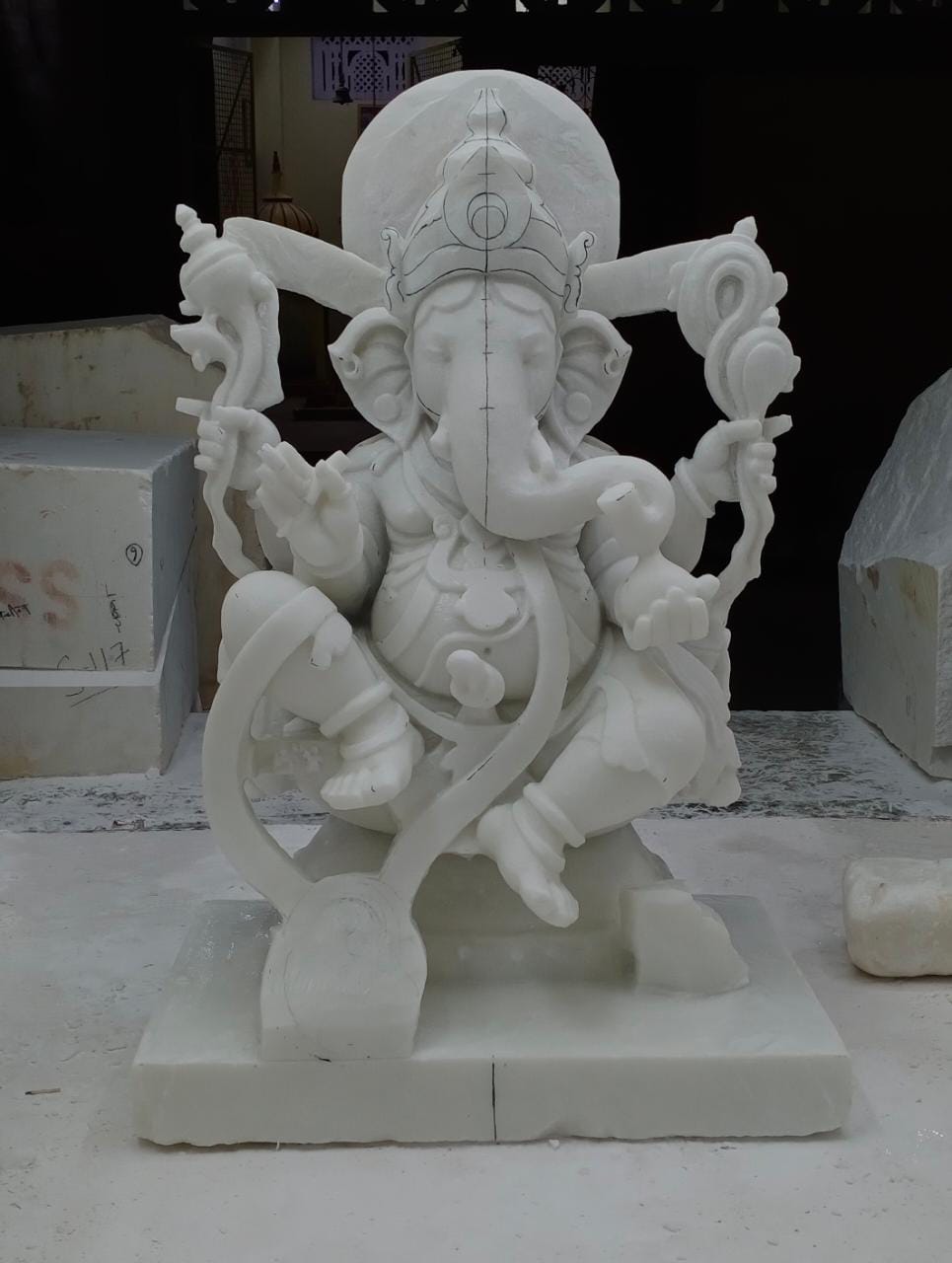 Marble murti maintenance and restoration